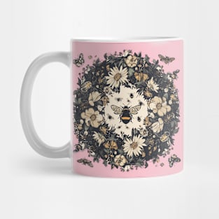 Vintage Boho Butterflies Moth Flower Butterfly Wings Mug